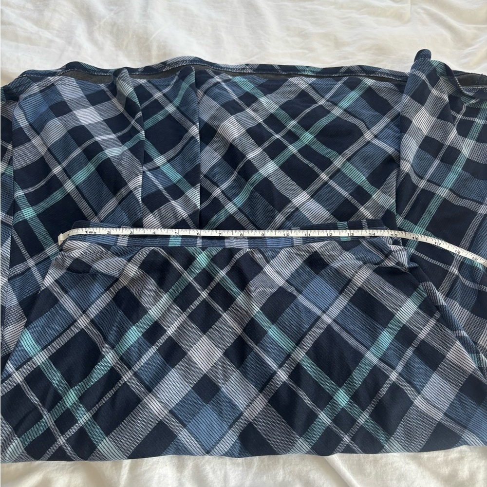 Christopher & Banks Plaid A-Line Skirt in Blue and Black - Picture 4 of 7